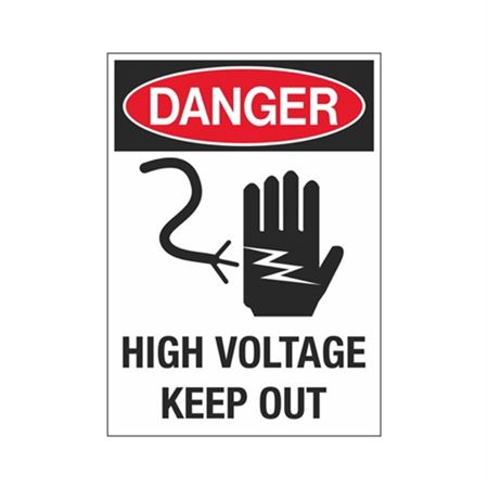 Danger High Voltage Keep Out 10" x 14"
Sign